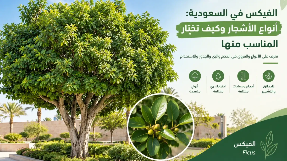 الفيكس في السعودية في تنسيق الحدائق والتشجير